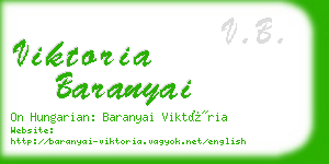 viktoria baranyai business card